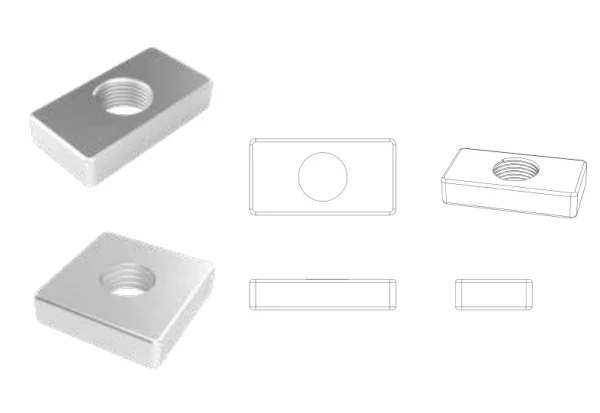 Square / Rectangular Nut